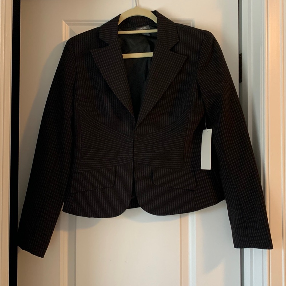 Contemporary pinstripe blazer